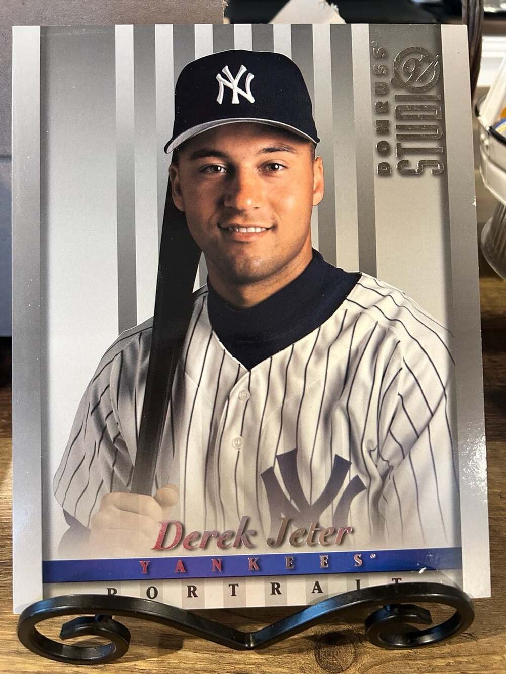 1997 Donruss Studio Jumbo #10 Derek Jeter Portrait Baseball Card